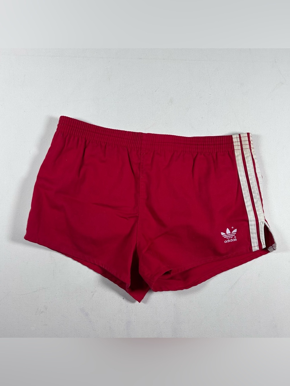 adidas Men's Athletic Shorts - Red & Blue with White Stripes - Picture 8 of 9